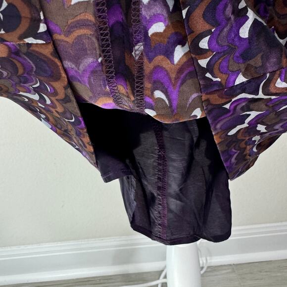 Nanette Lepore Womens Dress Size 2 100% Silk Sleeveless Keyhole Classy Purple - Picture 7 of 10